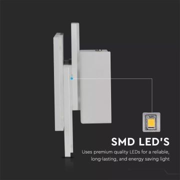 LED Nástěnné svítidlo 3xLED/12W/100-240V bílá