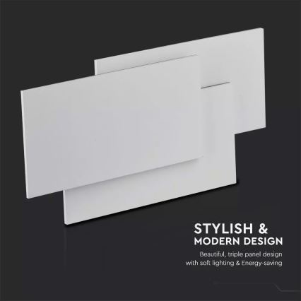 LED Nástěnné svítidlo 3xLED/12W/100-240V bílá
