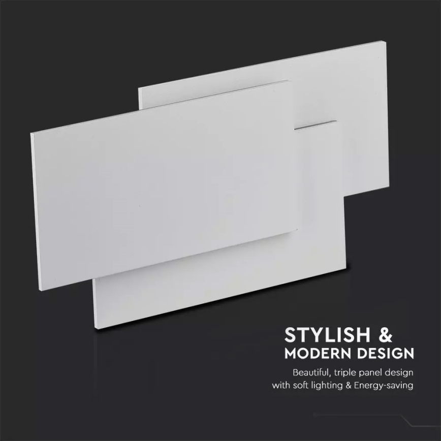 LED Nástěnné svítidlo 3xLED/12W/100-240V bílá
