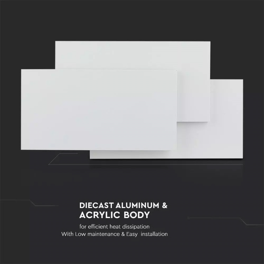 LED Nástěnné svítidlo 3xLED/12W/100-240V bílá