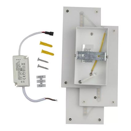 LED Nástěnné svítidlo 3xLED/12W/100-240V bílá