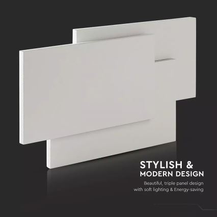 LED Nástěnné svítidlo 3xLED/12W/100-240V šedá