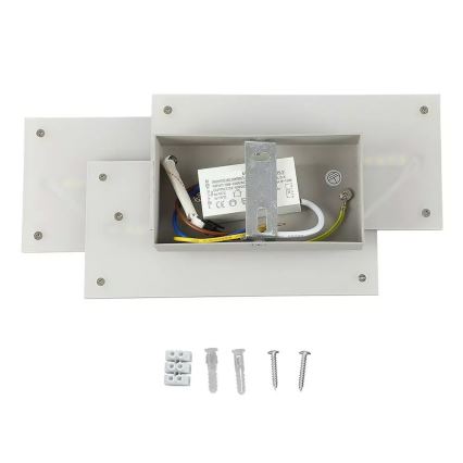 LED Nástěnné svítidlo 3xLED/12W/100-240V šedá