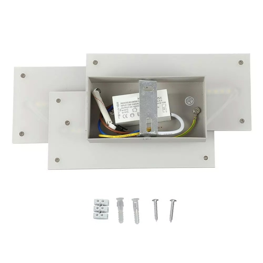 LED Nástěnné svítidlo 3xLED/12W/100-240V šedá