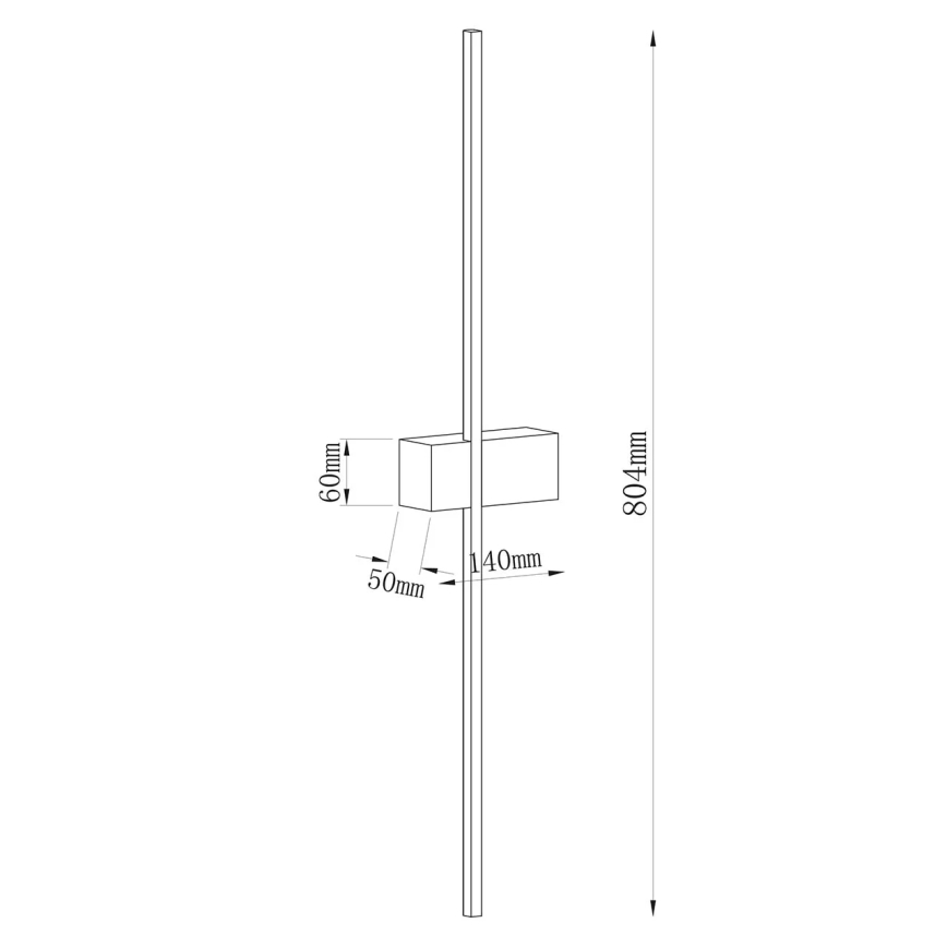 LED Nástěnné svítidlo AISHA LED/12W/230V 4000K 80 cm zlatá