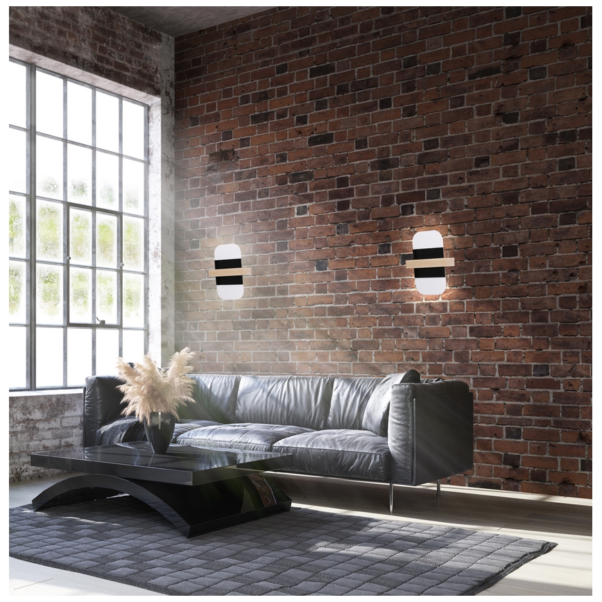 LED Nástěnné svítidlo APRIL LED/6W/230V bílá/černá