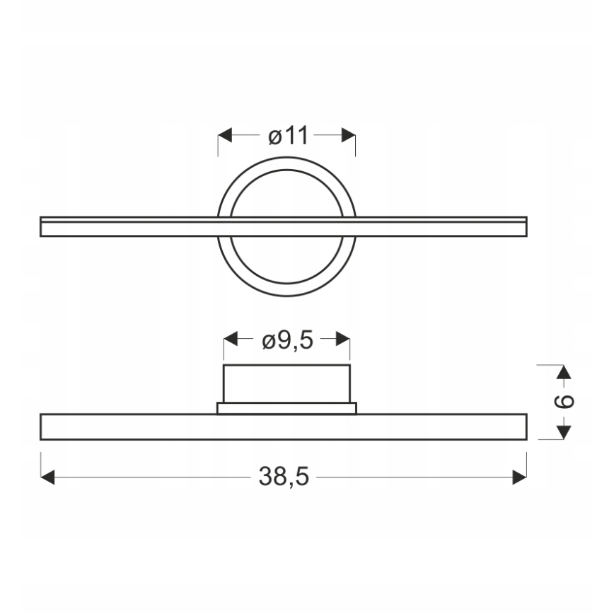 LED Nástěnné svítidlo BATUTA LED/10W/230V béžová