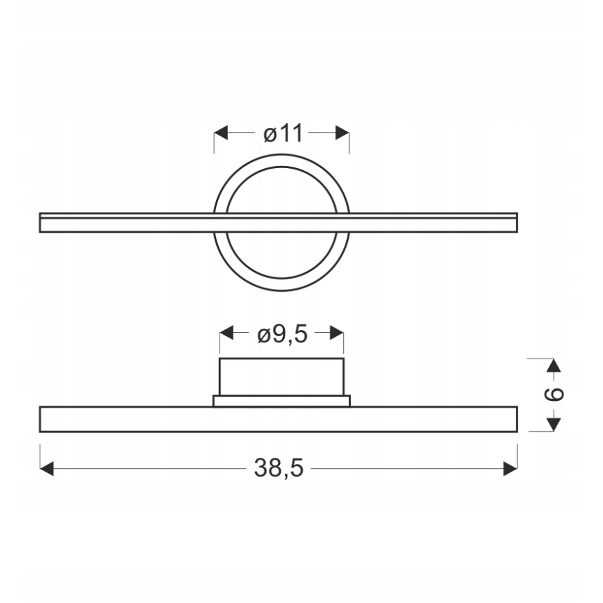 LED Nástěnné svítidlo BATUTA LED/10W/230V hnědá