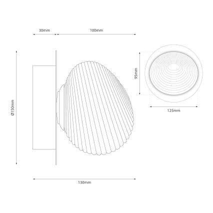 LED Nástěnné svítidlo BOLLA LED/3W/230V lesklý chrom