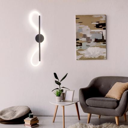 LED Nástěnné svítidlo EMMA LED/19W/230V černá