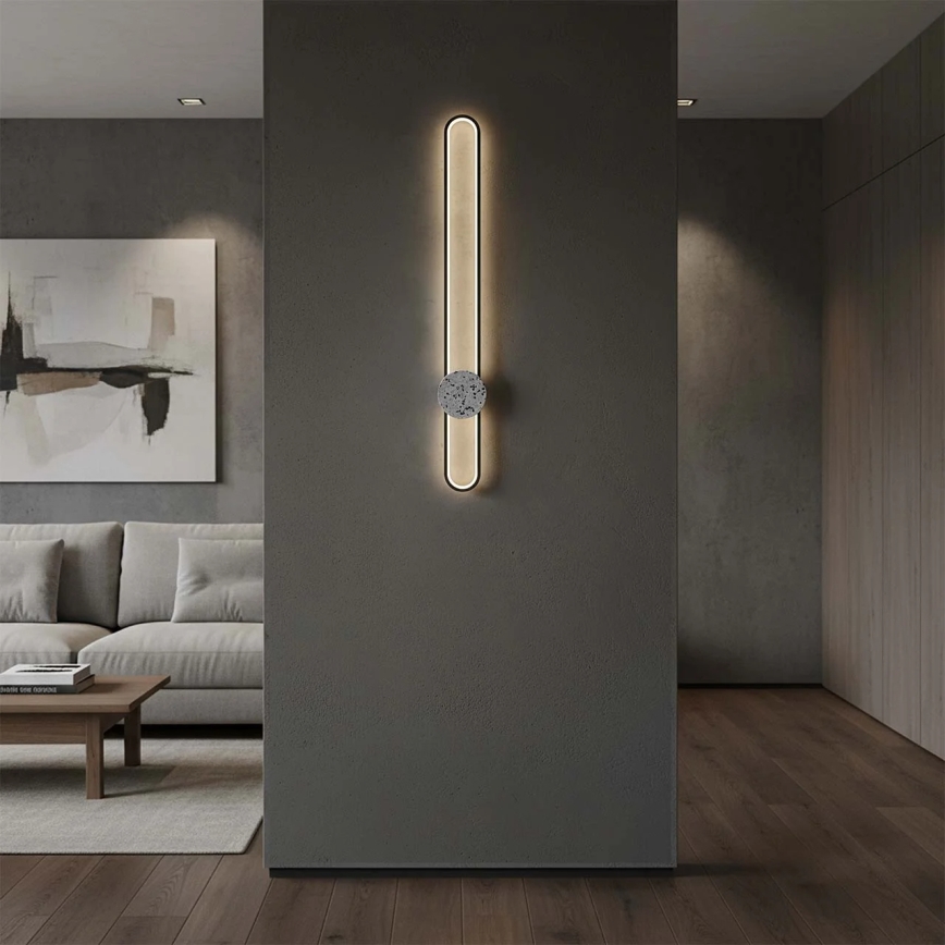 LED Nástěnné svítidlo FLORENTYNA LED/24W/230V 4000K černá/bílá