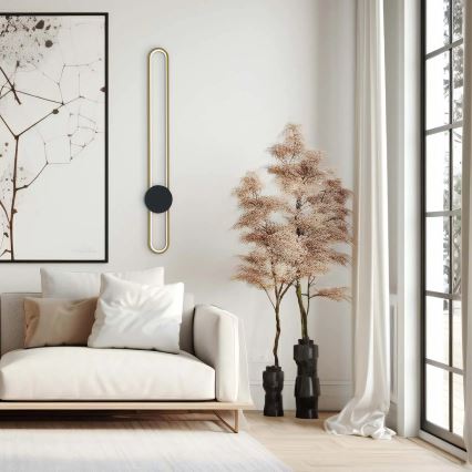 LED Nástěnné svítidlo FLORENTYNA LED/24W/230V 4000K zlatá/černá