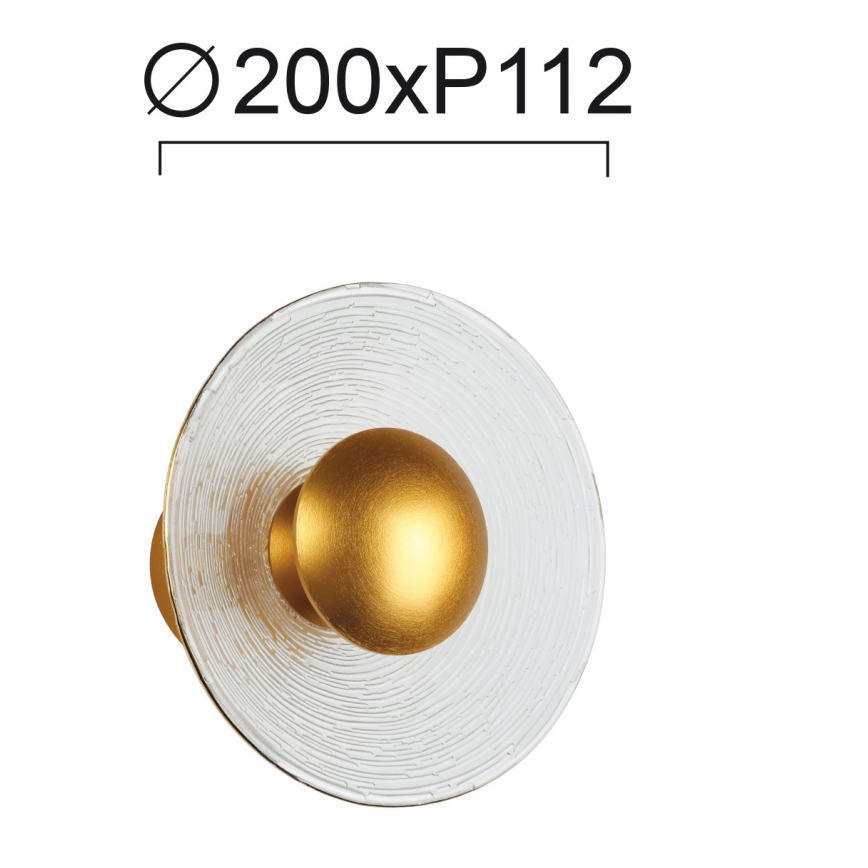 LED Nástěnné svítidlo GLAMOUR LED/9W/230V zlatá