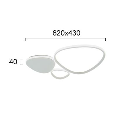 LED Nástěnné svítidlo HELIX LED/33W/230V šedá
