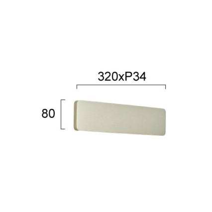 LED Nástěnné svítidlo KELDA LED/12W/230V 3000K/4000K stříbrná