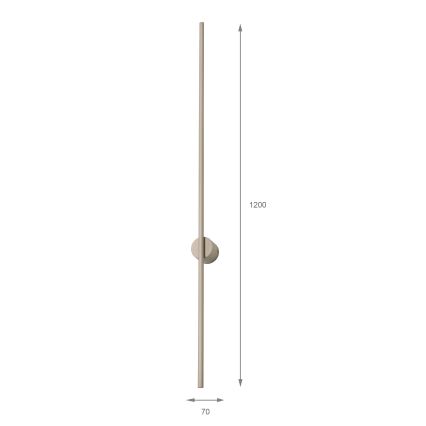 LED Nástěnné svítidlo LANA LED/12W/230V 4000K béžová