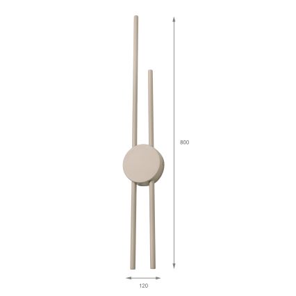LED Nástěnné svítidlo LANA LED/15W/230V 4000K béžová