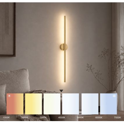 LED Nástěnné svítidlo LANA LED/7W/230V 4000K zlatá