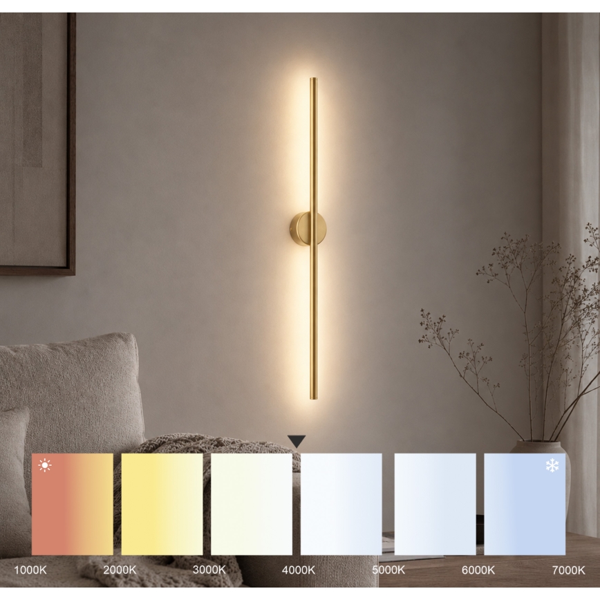 LED Nástěnné svítidlo LANA LED/7W/230V 4000K zlatá