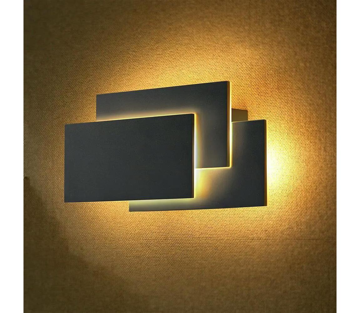 V-Tac LED Nástěnné svítidlo LED/12W/230V 3000K černá VT0864
