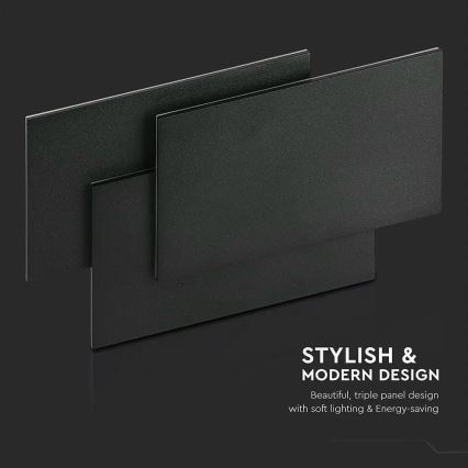 LED Nástěnné svítidlo LED/12W/230V 3000K černá