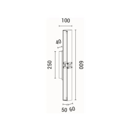 LED Nástěnné svítidlo LUIS LED/13W/230V 3000K