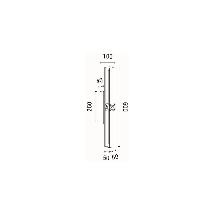 LED Nástěnné svítidlo LUIS LED/13W/230V 3000K