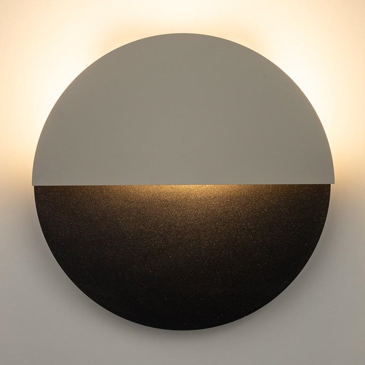 LED Nástěnné svítidlo LUNA LED/7W/230V pr. 26 cm černá/béžová