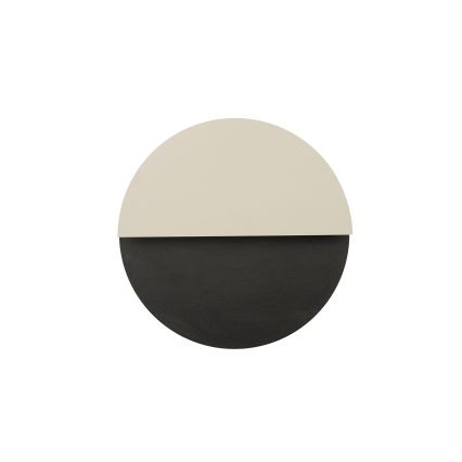 LED Nástěnné svítidlo LUNA LED/7W/230V pr. 26 cm černá/béžová