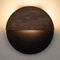 LED Nástěnné svítidlo LUNA LED/7W/230V pr. 26 cm černá/hnědá