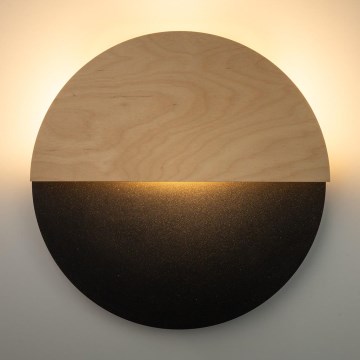 LED Nástěnné svítidlo LUNA LED/7W/230V pr. 36 cm černá/béžová