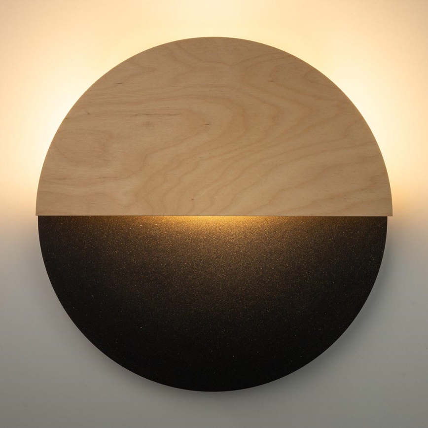 LED Nástěnné svítidlo LUNA LED/7W/230V pr. 36 cm černá/béžová