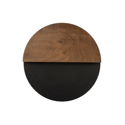 LED Nástěnné svítidlo LUNA LED/7W/230V pr. 36 cm černá/hnědá