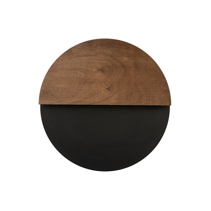 LED Nástěnné svítidlo LUNA LED/7W/230V pr. 36 cm černá/hnědá