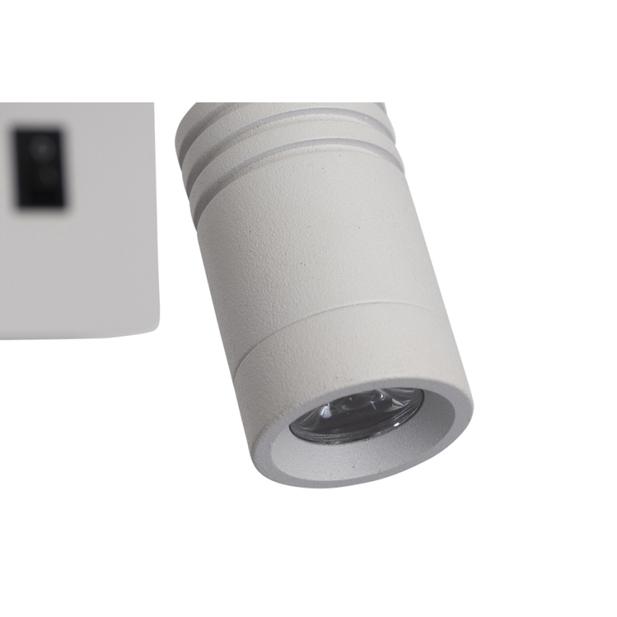 LED Nástěnné svítidlo MAGNUM 1xE27/40W/230V + LED/3W bílá