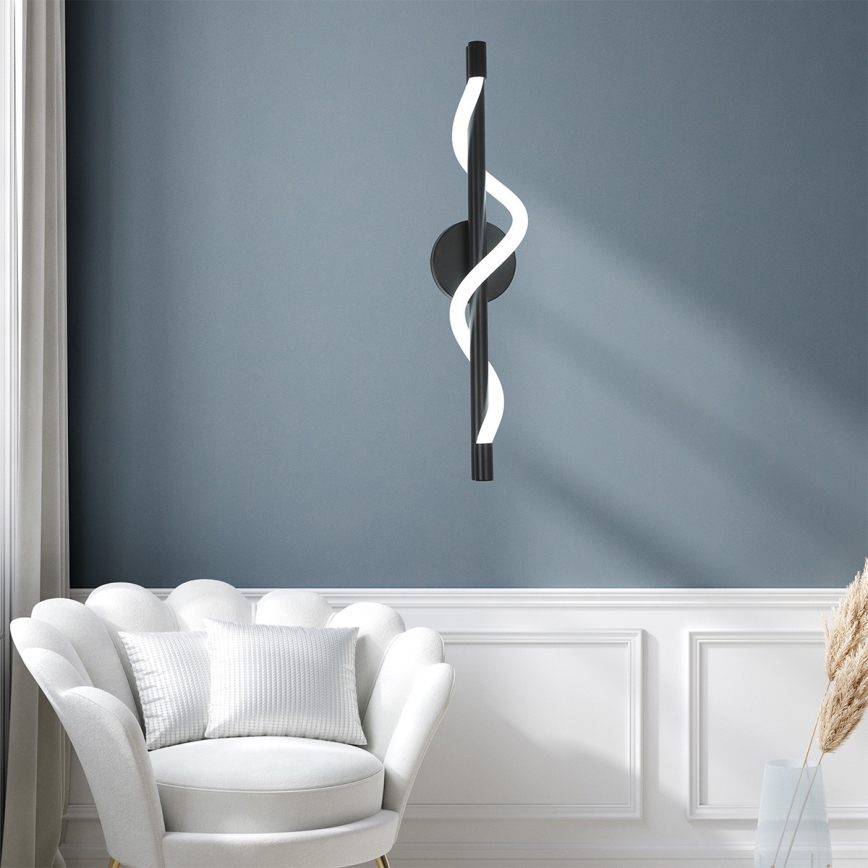 LED Nástěnné svítidlo MELECA LED/12W/230V 3000/4000/6000K černá