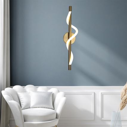 LED Nástěnné svítidlo MELECA LED/12W/230V 3000/4000/6000K zlatá