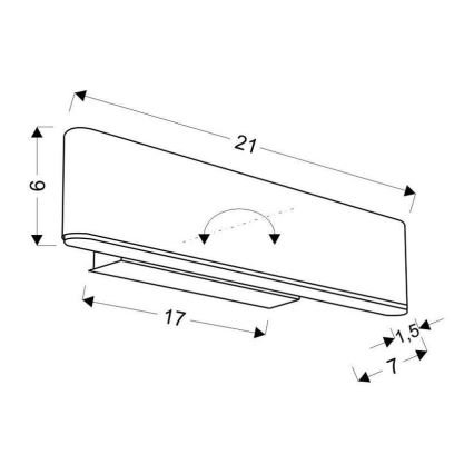 LED Nástěnné svítidlo NICOLETTA LED/4W/230V