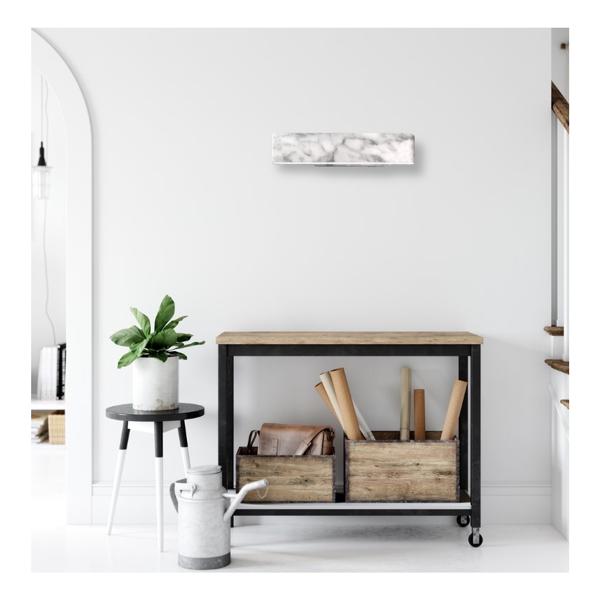 LED Nástěnné svítidlo PIERCE LED/12W/230V 30 cm bílá/šedá