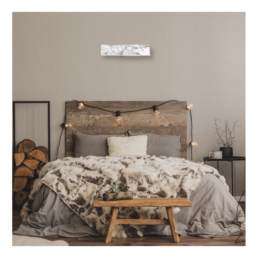 LED Nástěnné svítidlo PIERCE LED/12W/230V 30 cm bílá/šedá