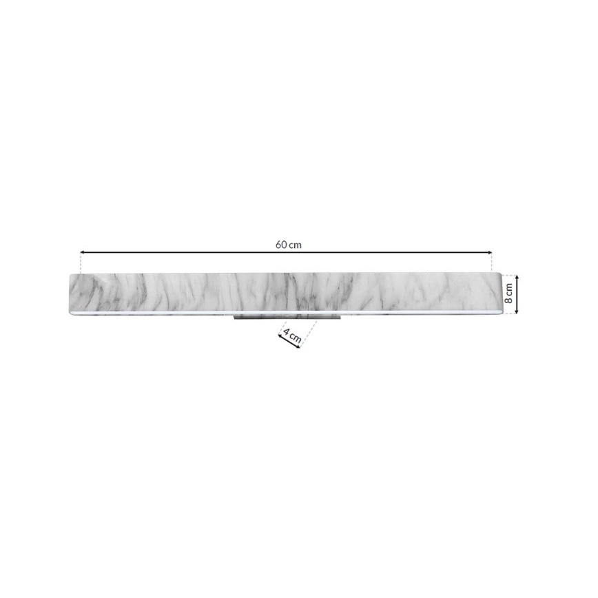 LED Nástěnné svítidlo PIERCE LED/24W/230V 60 cm bílá/šedá