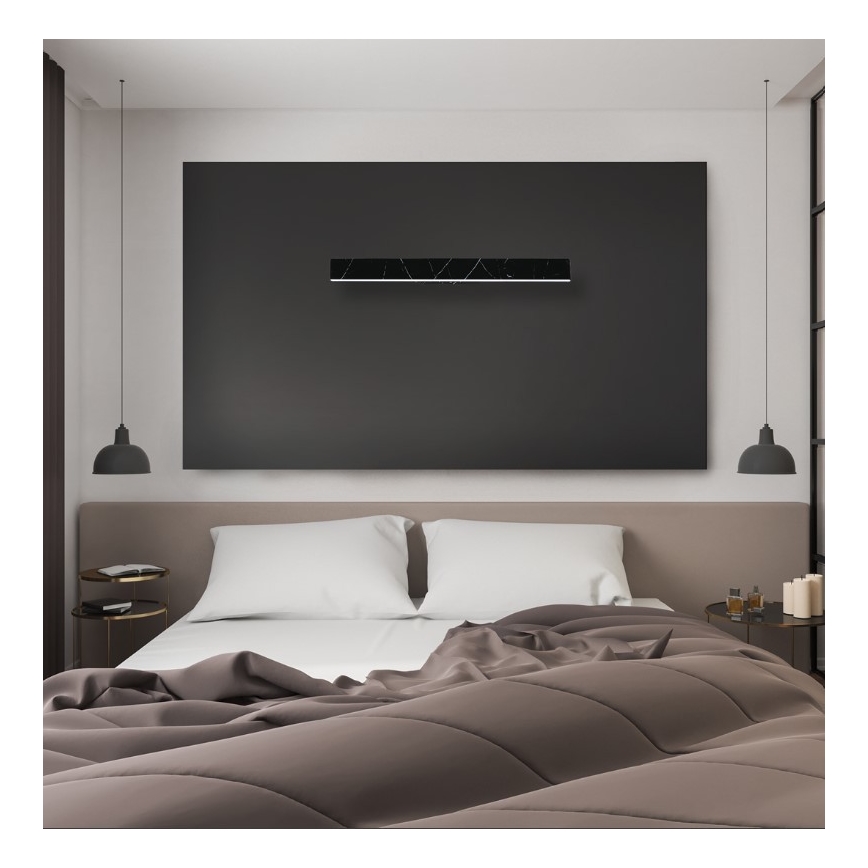 LED Nástěnné svítidlo PIERCE LED/24W/230V 60 cm černá