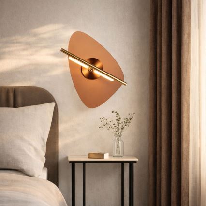 LED Nástěnné svítidlo RELAX LED/5W/230V zlatá/kouřová hnědá