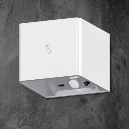 LED Stmívatelné nástěnné dotykové svítidlo se senzorem MIRI LED/2,5W/3,7V 3000/4000/6400K 4000 mAh bílá