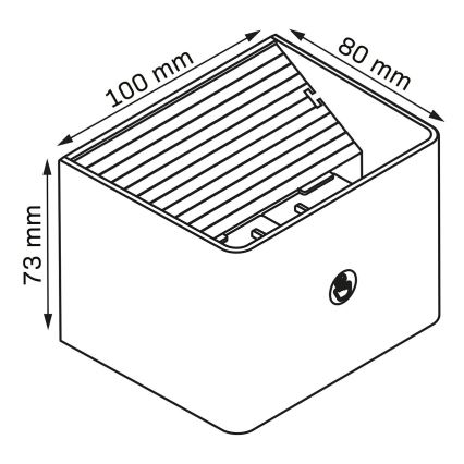 LED Stmívatelné nástěnné dotykové svítidlo se senzorem MIRI LED/2,5W/3,7V 3000/4000/6400K 4000 mAh bílá