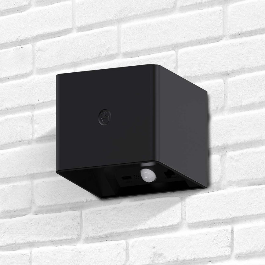 LED Stmívatelné nástěnné dotykové svítidlo se senzorem MIRI LED/2,5W/3,7V 3000/4000/6400K 4000 mAh černá