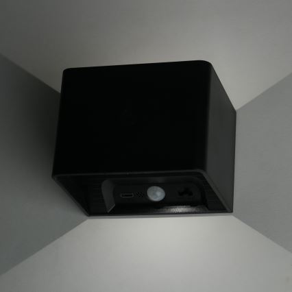 LED Stmívatelné nástěnné dotykové svítidlo se senzorem MIRI LED/2,5W/3,7V 3000/4000/6400K 4000 mAh černá