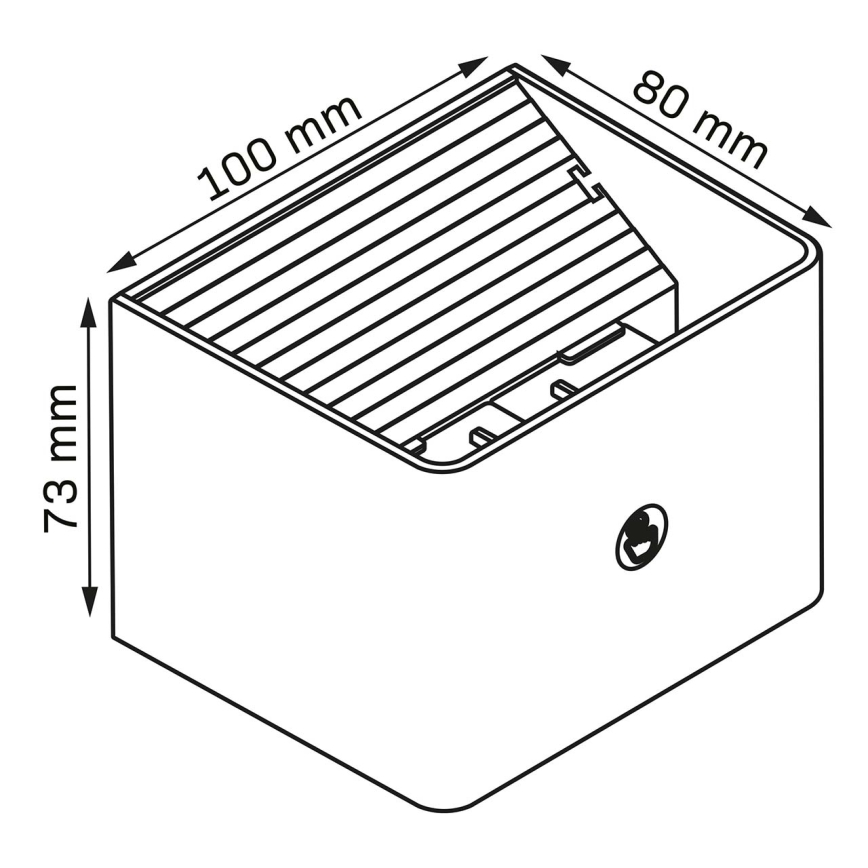 LED Stmívatelné nástěnné dotykové svítidlo se senzorem MIRI LED/2,5W/3,7V 3000/4000/6400K 4000 mAh černá
