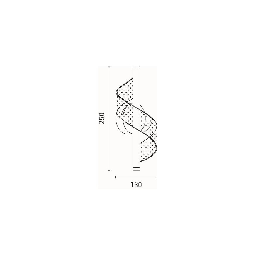 LED Nástěnné svítidlo SILK LED/8W/230V 3000K černá