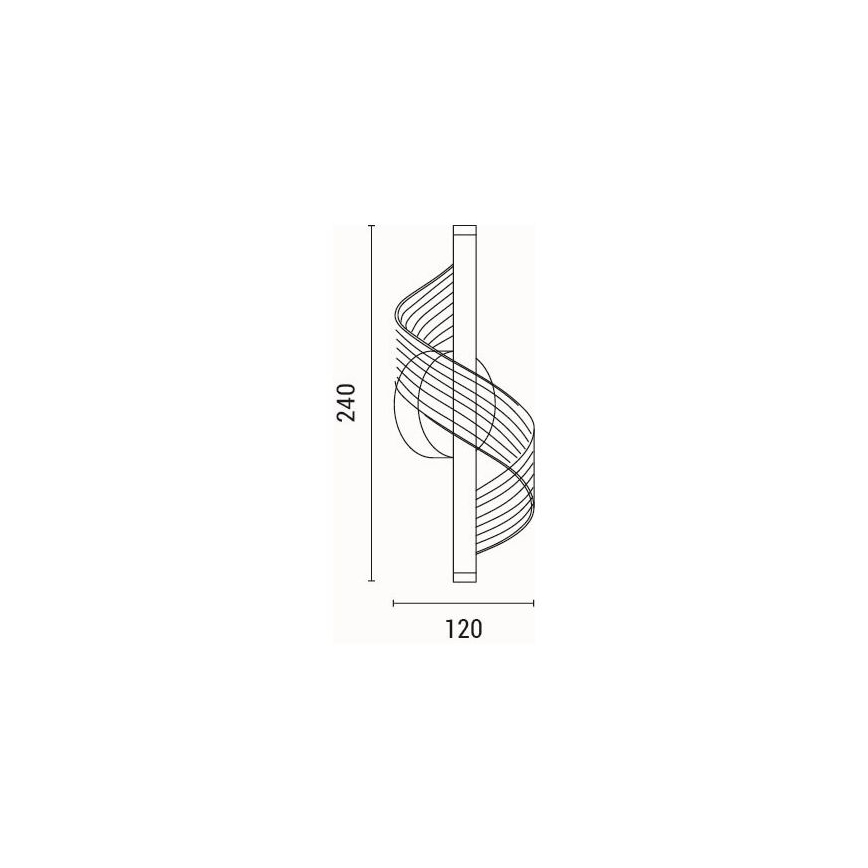 LED Nástěnné svítidlo SILK LED/8W/230V 3000K zlatá